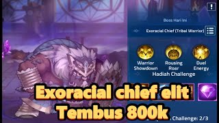 Guild boss Exoracial Chief mode elit dengan arcus miya tembus 800k  Mobile legends adventure [upl. by Sams]