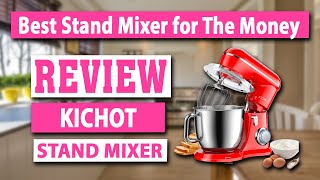 KICHOT TiltHead Stand Mixer with Dough Hook Review  Best Stand Mixer for The Money [upl. by Borlow940]