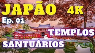 Conheça Lindos Templos e Santuários no Japão em cenas gravadas em 4k [upl. by Ansley]