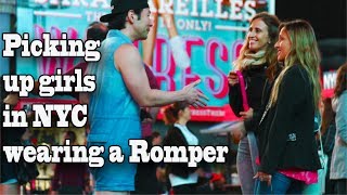 Picking up girls in NYC wearing a ROMPER [upl. by Atihcnoc]