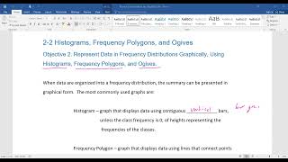 22 Histograms Frequency Polygons and Ogives [upl. by Ecnerrat549]