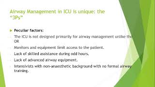 Airway Management in Critically Ill part 1 [upl. by Mather430]