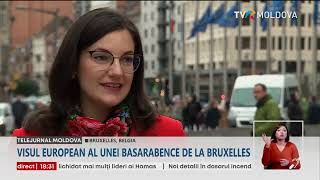 Basarabeanca Alexandrina Robu Cepoi îşi trăiește visul european la Bruxelles [upl. by Eladnek380]