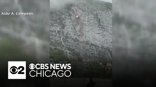 Video captures mudslide in Monterrey Mexico [upl. by Suivatra904]