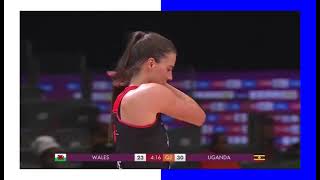 NETBALL WORLD CUP 2023 WALES 5673 UGANDA EXTENDED HIGHLIGHTS [upl. by Araiek]