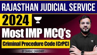 RJS 2024 CrPC Most Important MCQs [upl. by Renrag840]