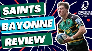 Northampton v Bayonne Review  Champions Cup 202324 [upl. by Ariahs223]