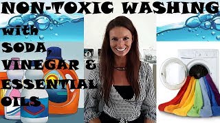 Cheap and nontoxic washing with BAKING SODA VINEGAR amp ESSENTIAL OILS [upl. by Alanah168]