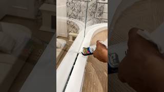 Glass Balustrade InstallationHow to Seal the Gap construction tips builder interiordesign [upl. by Vil]