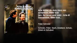 Aria Willst du dein Herz mir schenken BWV 518 arr for tenor and lute  Aria di Giovannini [upl. by Enilasor235]