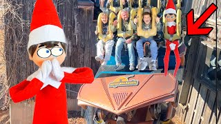 ELF on the SHELF RIDES EXTREME ROLLER COASTER Do Mean elf Twins follow us to Silver Dollar City [upl. by Mell]