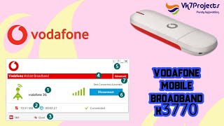 Vodafone Mobile Broadband  Model No k3770  HSUPA Usb Stick  with Installation Video  Vk7pro [upl. by Narah]