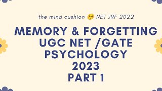 Types of memory Atkinson Shiffrin model of memory in psychology NTA UGC NETGATESET PART 1 [upl. by Odla900]