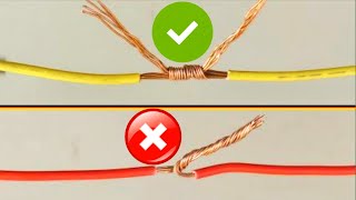 How to Twist electric wire together  Properly joint electrical wire  Tips And Tricks [upl. by Paola]