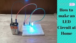 How To Make An LED Circuit Using Breadboard At Home  Easy DIY [upl. by Anderegg]