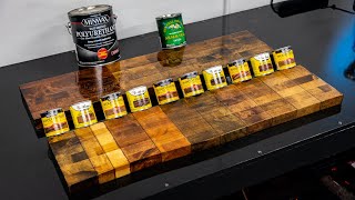 10 Wood Stain Colors and Finishes Comparison [upl. by Dailey]