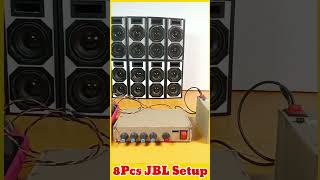 8pcs Mini JBL box setup JBLboxsetup miniboxconnection Haveysoundbox highJBLbox box shorts [upl. by Fawcett]