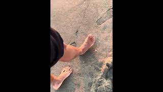 Tiny chat about my feet crushing by the beach [upl. by Tteltrab]