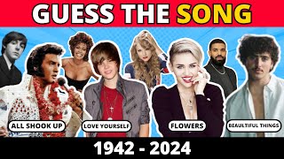 Guess the Greatest Pop Hit From Each Year 19422024  Music Quiz Challenge [upl. by Kikelia150]