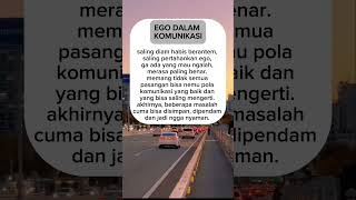 EGO DALAM KOMUNIKASIquotes katabijak katakatabijak motivasi motivasihidup quoteoftheday hidup [upl. by Alaet998]