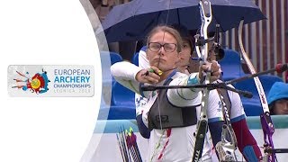 Italy v Turkey – recurve womens team gold final  Legnica 2018 European Archery Championships [upl. by Marice]