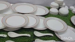 laopala dinner set available in Plasticos Crockery dinner set crockery kitchen [upl. by Annaik]