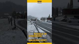 Erster Schnee des Jahres am Bödele [upl. by Obau]