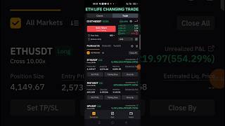 Ethusdt Long 2572 shorts crypto bitcoin futuretrade leverage ethereum altcoin investing [upl. by Ettelliw53]