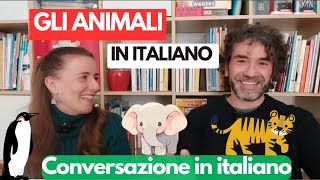 GLI ANIMALI IN ITALIANO Real Italian ConversationIMPARA LITALIANO sub ITA [upl. by Dyrraj]