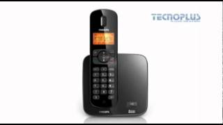 Telefone Sem Fio Philips Black DECT 60 [upl. by Akimak]