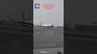 Air Arabia Airbus A320 landing on rwy 12 at Sharjah aviation [upl. by Ymled]