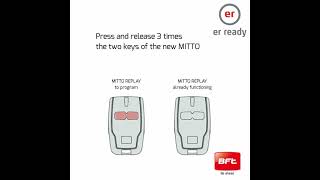 How to Clone Bfts Mitto Remote Controls by using Mitto Replay Tutorial EN [upl. by Assilym385]