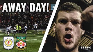 AWAY DAY WIN WREXHAM CRUISE PAST CREWE  CREWE ALEXANDRA 0 VS 3 WREXHAM  MATCHDAY VLOG [upl. by Narcho490]