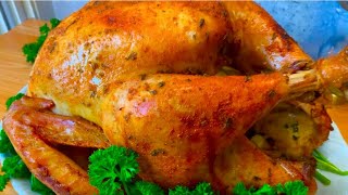 Como hacer un Rico Pavo al horno Jugoso fácil y Dorado How to Make Turkey [upl. by Enala926]