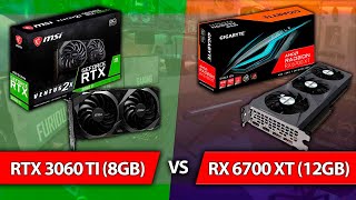 RTX 3060 Ti vs RX 6700 XT  2023 [upl. by Grannias505]