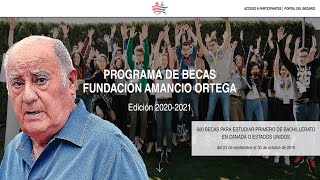 Como ganar una beca de Amancio Ortega de 20000€ [upl. by Laleb]