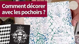 Décorez avec pochoir en relief et peinture LIVE Tuto DIY [upl. by Eceer]