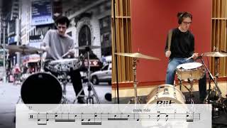 Jojo Mayer  DrumN Bass Groove transcription by Alfio Laini [upl. by Ynalem]