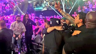 Caleb Plant amp Ryan Garcia BRAWL after Caleb THROWS DRINK at him [upl. by Merrel]