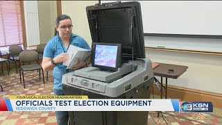 Sedgwick County election machines pass inspection [upl. by Attenahs]