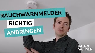 Rauchwarnmelder richtig anbringen [upl. by Magnum]