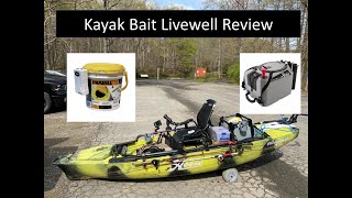 Kayak Bait Livewell Review  Hobie vs Cheap Option [upl. by Hamehseer]