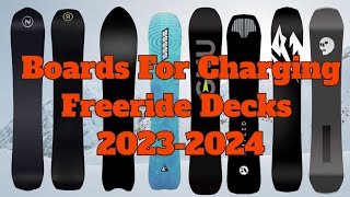 The Top 5 Freeride Snowboards of 20232024 [upl. by Eisle]