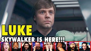 Reactors Reaction To Seeing Luke Skywalker On The Mandalorian Season 2 Episode 8  Mixed Reactions [upl. by Hinda]