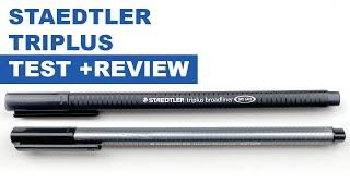 Staedtler TriPlus Fineliner TEST  Review [upl. by Lilia]