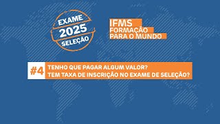 Tenho que pagar algum valor Tem taxa de inscrição no Exame de Seleção [upl. by Gilmour]