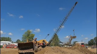 DROTT International TD9 Loader Alongside Draglines at the 57th TriState Show in Portland IN 2022 [upl. by Acnalb]