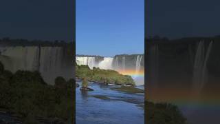 Iguaçu Falls from Brazil Stunning Views and Rainbows 🌈🇧🇷 Shorts [upl. by Emad]