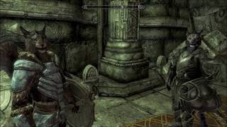 Inigo And Kharjo Briefly Discuss Troublemakers Skyrim Special Edition [upl. by Lladnarc]