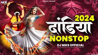 Dandiya Song 2024  Navratri Song  Garba Song  Nonstop Dandiya Song  Hindi Garba Song  Dj Niks [upl. by Reneta661]